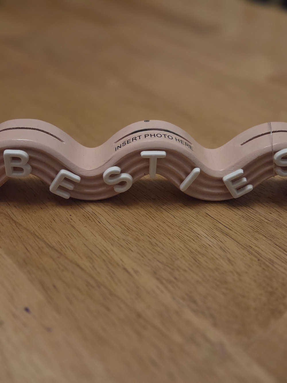 Besties Wave Photo Frame - Blush Pink